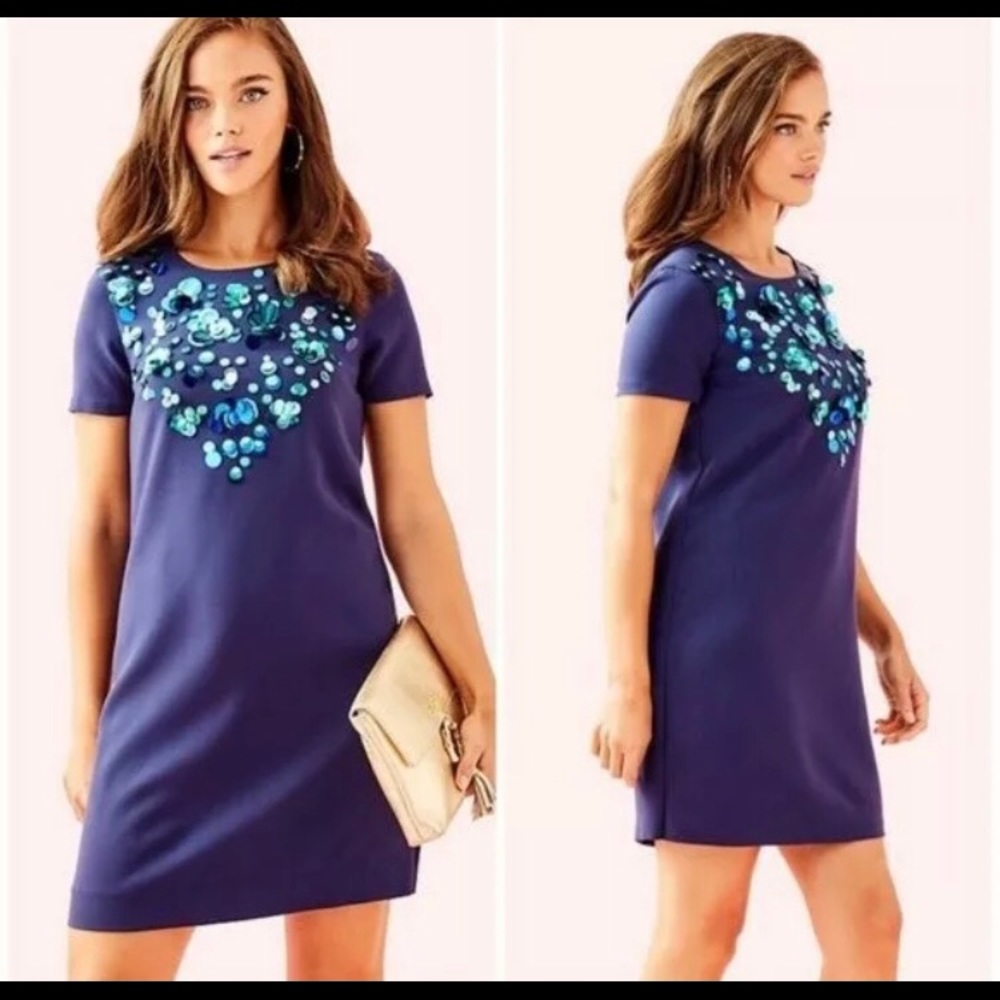 NWT Sz 0 Lilly Pulitzer haven dress true navy